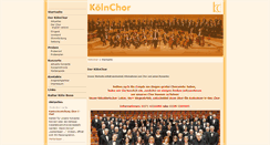 Desktop Screenshot of koelnchor.de